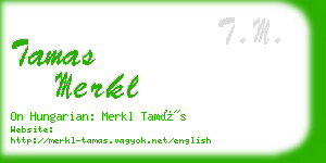 tamas merkl business card